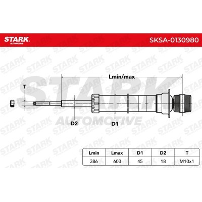 Shock Absorber Stark SKSA-0130980 SKSA-0130980 - photo 2
