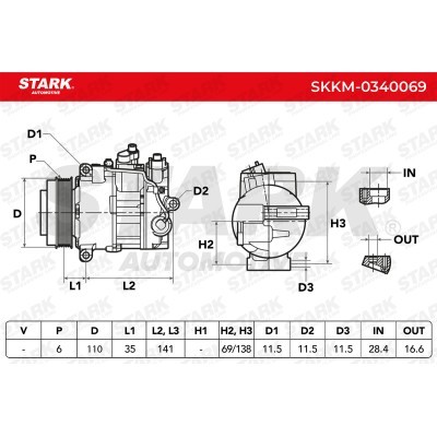 Compressor, Air Conditioning SKKM-0340069 - photo 7