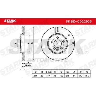 Brake Disc Stark SKBD-0022106 SKBD-0022106 - photo 5