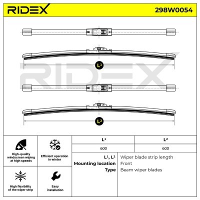 Wiper Blade RIDEX 298W0054 298W0054 - photo 6
