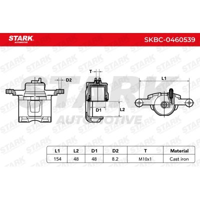 Brake Caliper Stark SKBC-0460539 SKBC-0460539 - photo 5