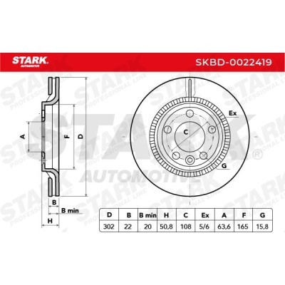 Brake Disc Stark SKBD-0022419 SKBD-0022419 - photo 5