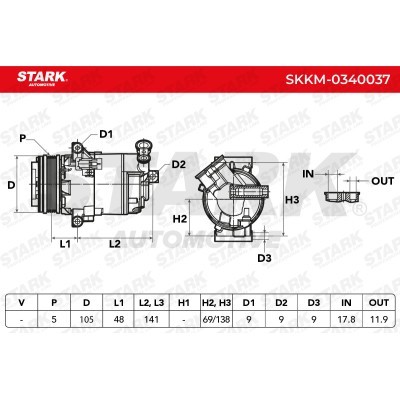 Compressor, Air Conditioning SKKM-0340037 - photo 7