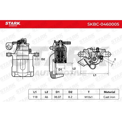 Brake Caliper Stark SKBC-0460005 SKBC-0460005 - photo 4