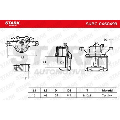 Brake Caliper Stark SKBC-0460499 SKBC-0460499 - photo 3