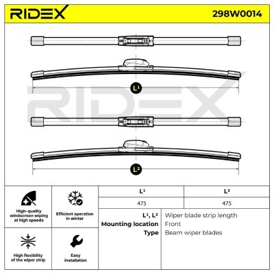 Wiper Blade RIDEX 298W0014 298W0014 - photo 6