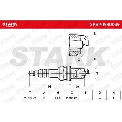 Spark Plug Stark SKSP-1990039 SKSP-1990039 - photo 6