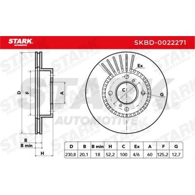 Brake Disc Stark SKBD-0022271 SKBD-0022271 - photo 8