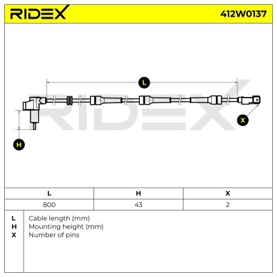 ABS Sensor RIDEX 412W0137 412W0137 - photo 5