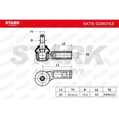 Tie Rod End Stark SKTE-0280143 SKTE-0280143 - photo 5