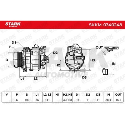 Compressor, Air Conditioning SKKM-0340248 - photo 12