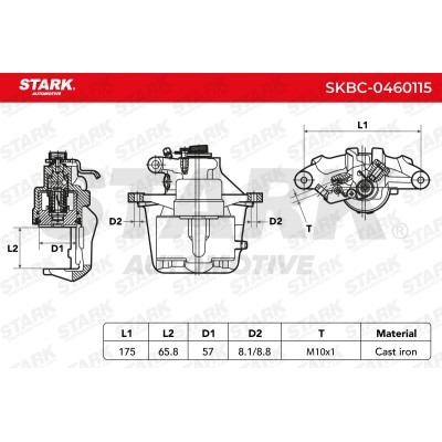 Brake Caliper Stark SKBC-0460115 SKBC-0460115 - photo 6