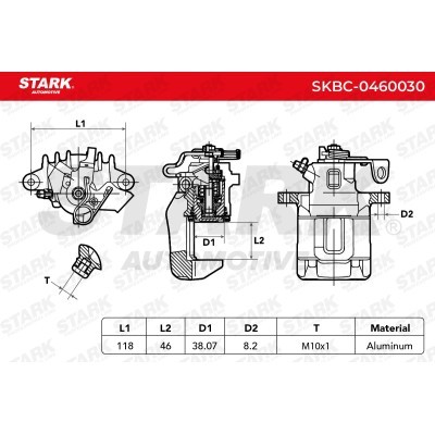 Brake Caliper Stark SKBC-0460030 SKBC-0460030 - photo 4