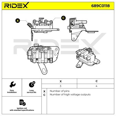 Ignition Coil RIDEX 689C0118 689C0118 - photo 4
