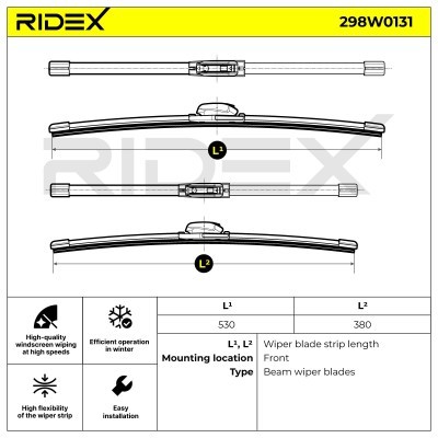Wiper Blade RIDEX 298W0131 298W0131 - photo 6