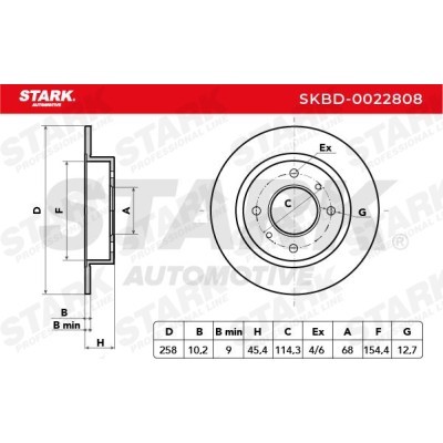 Brake Disc Stark SKBD-0022808 SKBD-0022808 - photo 5