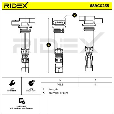 Ignition Coil RIDEX 689C0235 689C0235 - photo 4