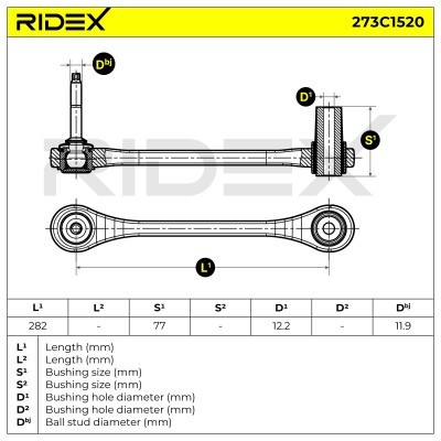 Control Arm RIDEX 273C1520 273C1520 - photo 7