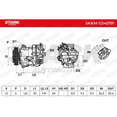 Compressor, Air Conditioning SKKM-0340191 - photo 6