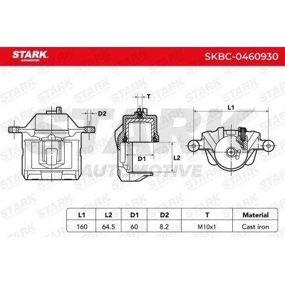 Brake Caliper Stark SKBC-0460930 SKBC-0460930 - photo 6