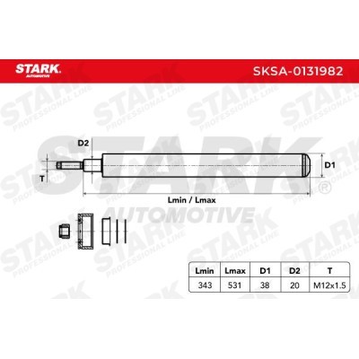 Shock Absorber Stark SKSA-0131982 SKSA-0131982 - photo 3