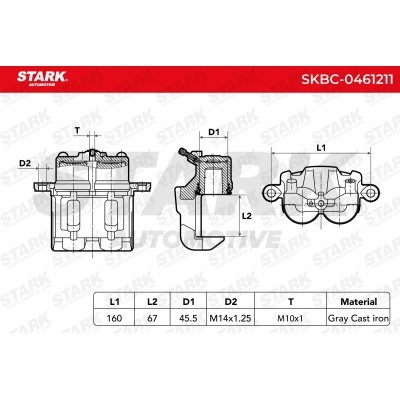 Brake Caliper Stark SKBC-0461211 SKBC-0461211 - photo 5