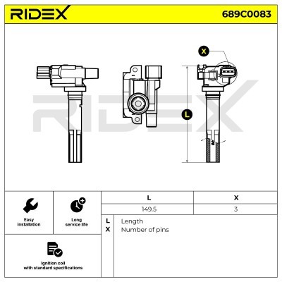 Ignition Coil RIDEX 689C0083 689C0083 - photo 5