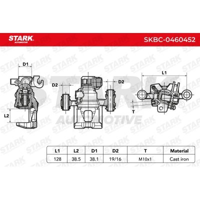 Brake Caliper Stark SKBC-0460452 SKBC-0460452 - photo 5