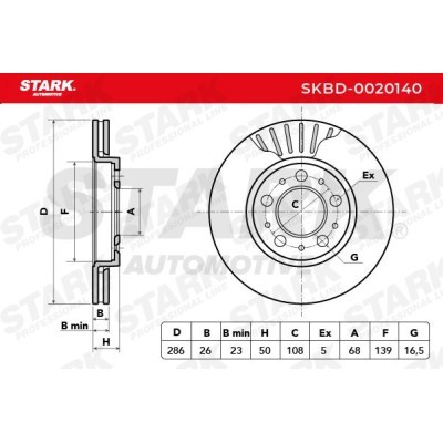 Brake Disc Stark SKBD-0020140 SKBD-0020140 - photo 7