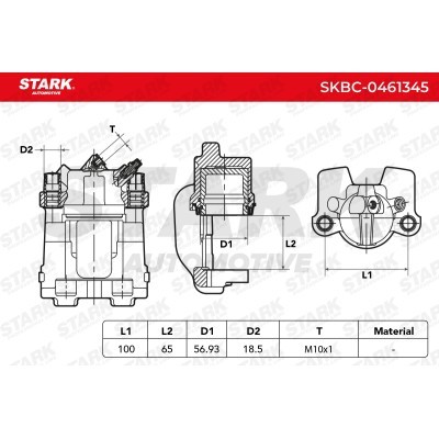 Brake Caliper Stark SKBC-0461345 SKBC-0461345 - photo 3