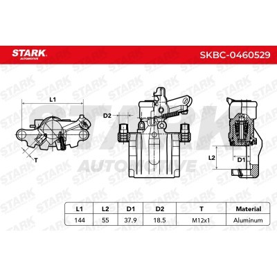 Brake Caliper Stark SKBC-0460529 SKBC-0460529 - photo 5