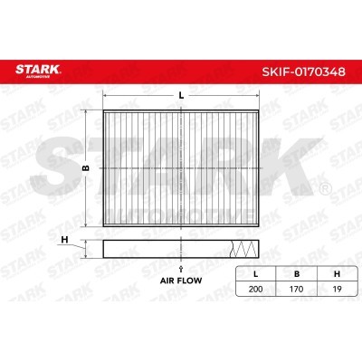Cabin Air Filter Stark SKIF-0170348 SKIF-0170348 - photo 1