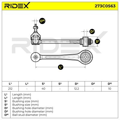 Control Arm RIDEX 273C0563 273C0563 - photo 5