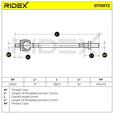Tie Rod Assembly RIDEX 51T0072 51T0072 - photo 5
