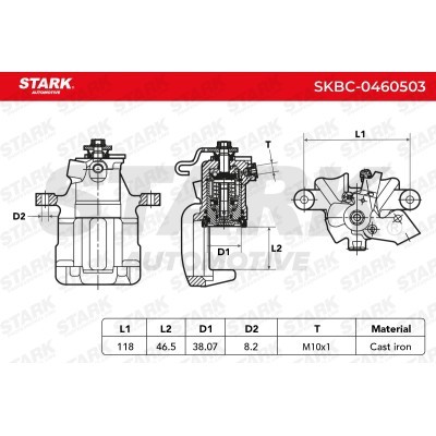 Brake Caliper Stark SKBC-0460503 SKBC-0460503 - photo 6