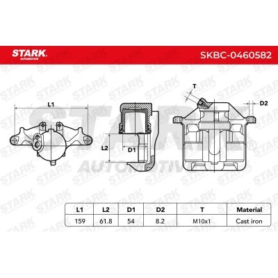 Brake Caliper Stark SKBC-0460582 SKBC-0460582 - photo 6