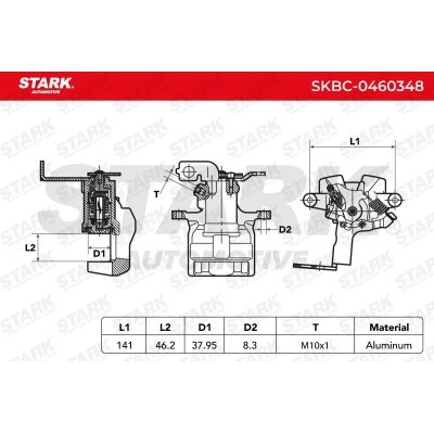 Brake Caliper Stark SKBC-0460348 SKBC-0460348 - photo 4