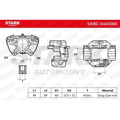 Brake Caliper Stark SKBC-0461260 SKBC-0461260 - photo 5