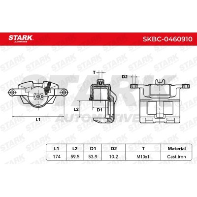 Brake Caliper Stark SKBC-0460910 SKBC-0460910 - photo 13