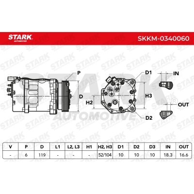 Compressor, Air Conditioning SKKM-0340060 - photo 7