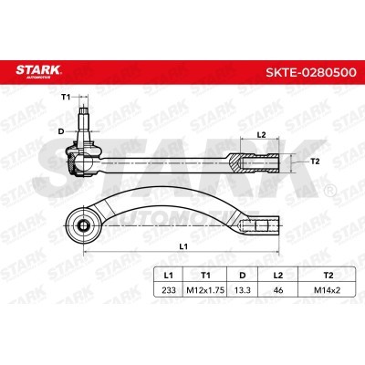 Tie Rod End Stark SKTE-0280500 SKTE-0280500 - photo 8