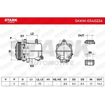 Compressor, Air Conditioning SKKM-0340224 - photo 7