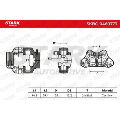 Brake Caliper Stark SKBC-0460773 SKBC-0460773 - photo 6