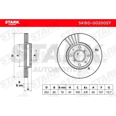 Brake Disc Stark SKBD-0020057 SKBD-0020057 - photo 9