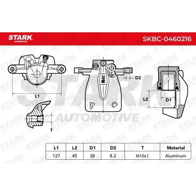 Brake Caliper Stark SKBC-0460216 SKBC-0460216 - photo 6