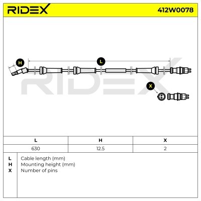 ABS Sensor RIDEX 412W0078 412W0078 - photo 6