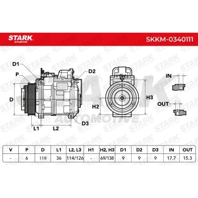 Compressor, Air Conditioning SKKM-0340111 - photo 5