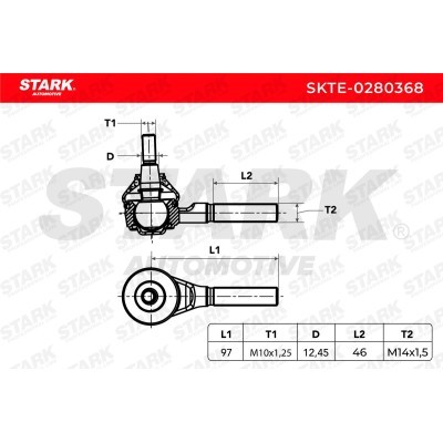 Tie Rod End Stark SKTE-0280368 SKTE-0280368 - photo 5