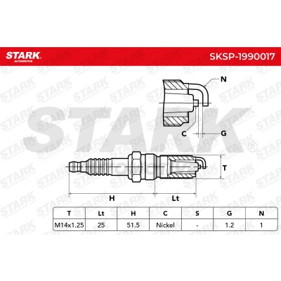 Spark Plug Stark SKSP-1990017 SKSP-1990017 - photo 6