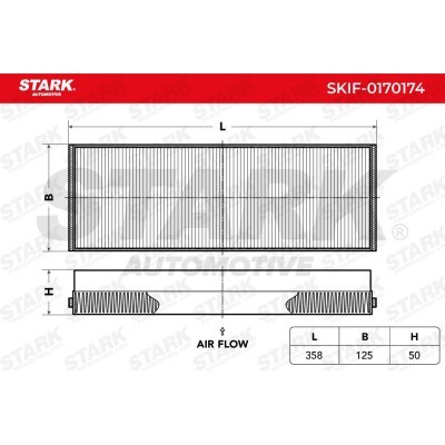 Cabin Air Filter Stark SKIF-0170174 SKIF-0170174 - photo 2